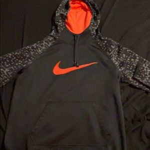 Black and pink Nike hoodie